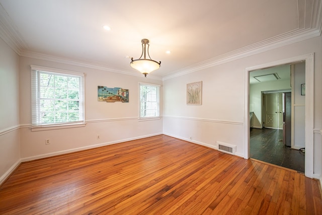 1518 Preston Dr, Columbus, GA 31906 - spare room featuring hardwood / wood-style flooring, ornamental molding, and baseboards