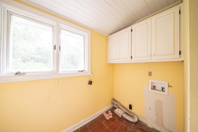 1518 Preston Dr, Columbus, GA 31906 - washroom with cabinet space, healthy amount of natural light, baseboards, washer hookup, and wooden ceiling