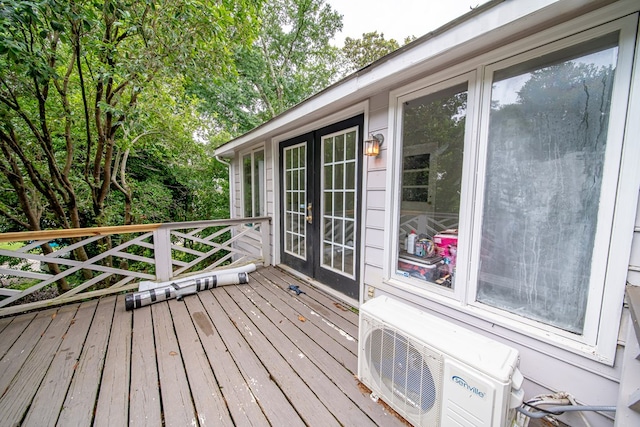 1518 Preston Dr, Columbus, GA 31906 - deck with a cooling unit and french doors