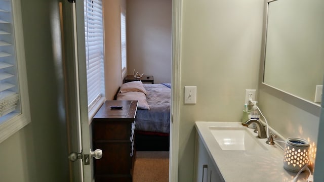 bathroom with vanity