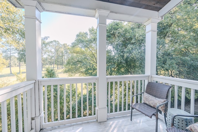 exterior space featuring covered porch