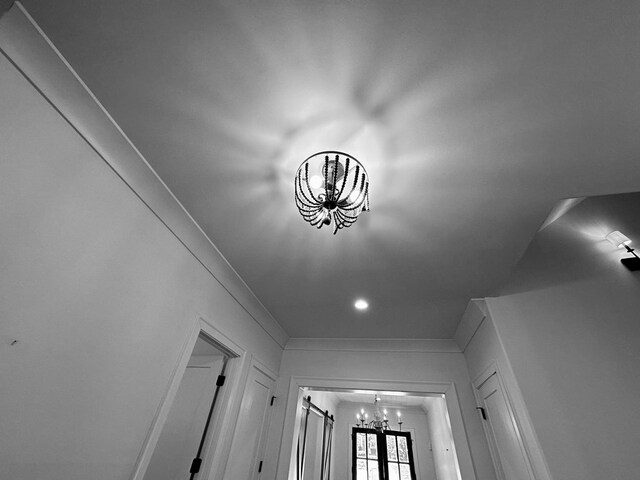 906 NE Winall Down Rd, Atlanta, GA 30319 - details featuring recessed lighting and a notable chandelier