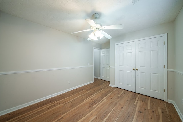 4021 Shade Valley Dr, Columbus, GA 31909 - unfurnished bedroom with light wood finished floors, a closet, and ceiling fan