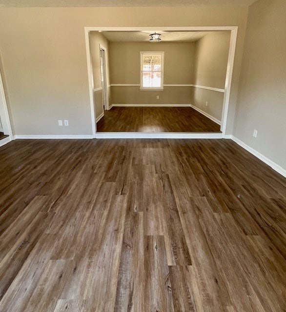 interior space featuring wood-type flooring