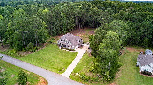82 Rolling Meadows Way, Waverly Hall, GA 31831 - view from above of property with a heavily wooded area