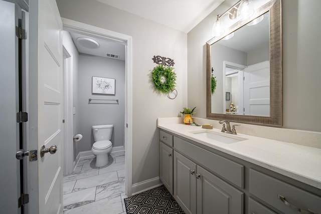82 Rolling Meadows Way, Waverly Hall, GA 31831 - bathroom featuring vanity and marble finish floors