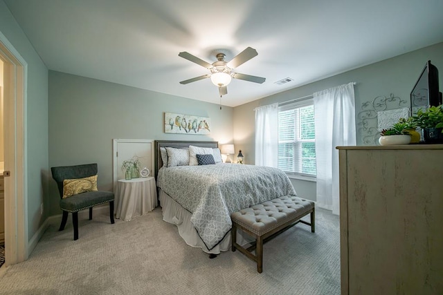 82 Rolling Meadows Way, Waverly Hall, GA 31831 - bedroom with light carpet and ceiling fan