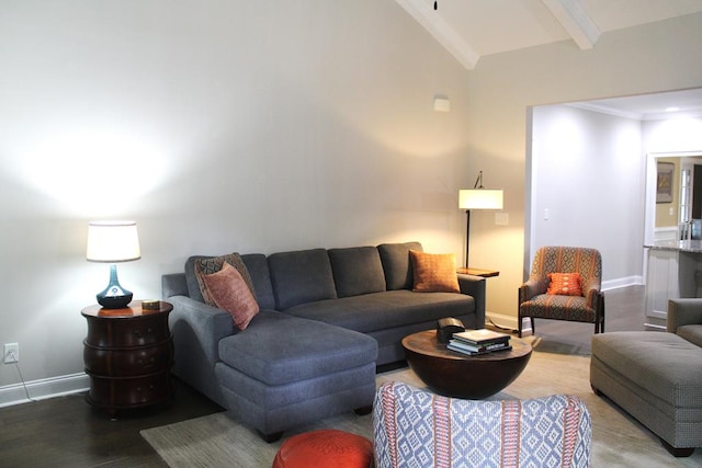 406 Lakeview Way, Lagrange, GA 30240 - living room featuring wood finished floors and baseboards