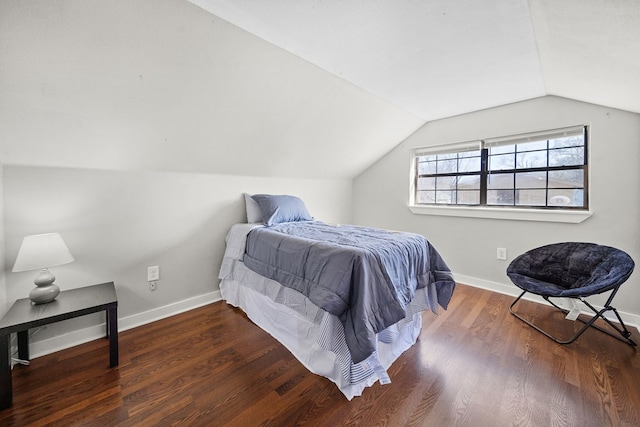 2418 34th St, Valley, AL 36854 - bedroom featuring wood finished floors, baseboards, and vaulted ceiling