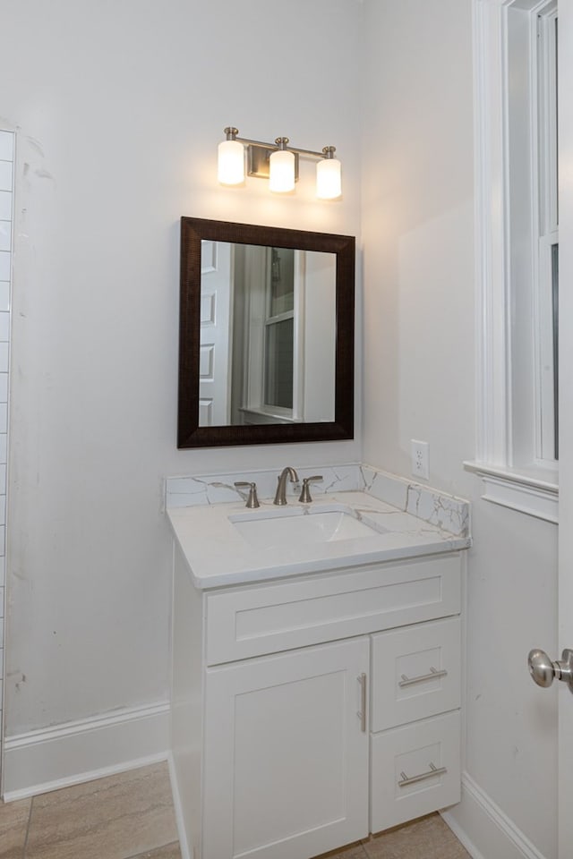 bathroom featuring vanity