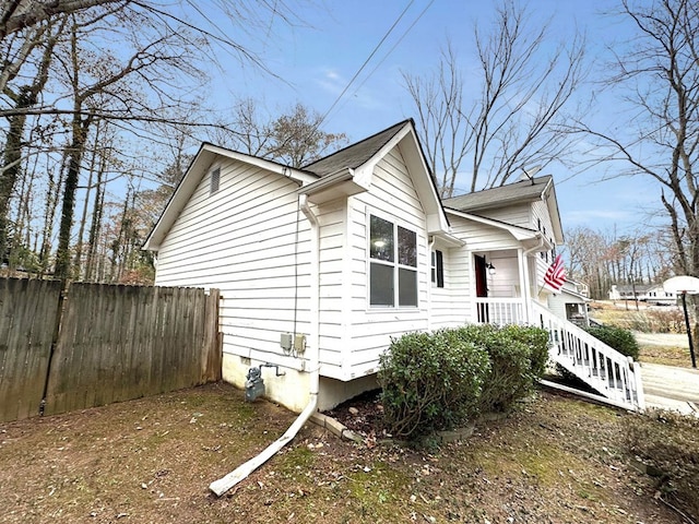 view of property exterior