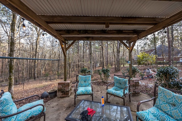 view of patio