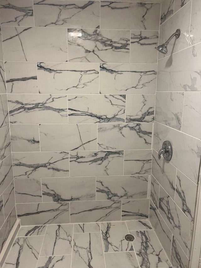 room details with a tile shower