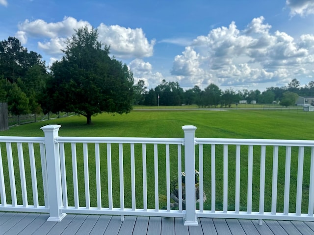283 Roberts Rd, Hahira, GA 31632 - wooden deck with a yard