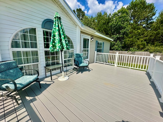 283 Roberts Rd, Hahira, GA 31632 - view of wooden deck