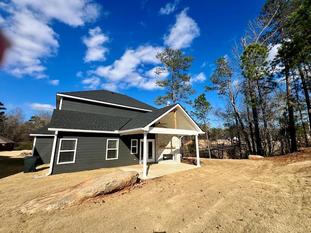 view of front of house featuring a patio