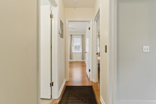 2608 5th Ave, Phenix City, AL 36867 - corridor with light wood-style flooring and baseboards