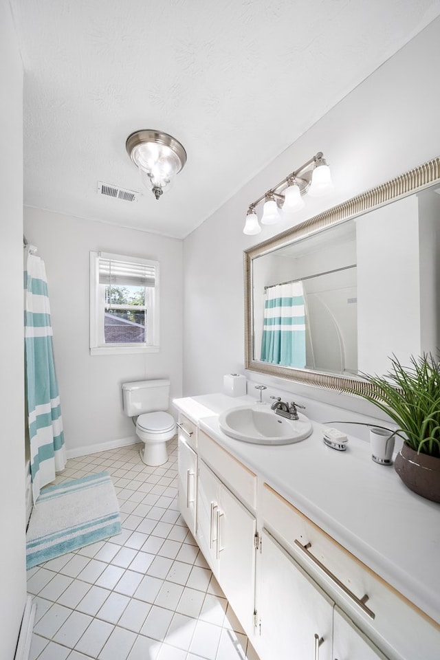 3796 Auburn Rd, Phenix City, AL 36870 - bathroom featuring vanity, tile patterned flooring, and a shower with shower curtain