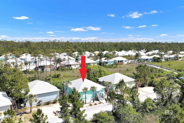 birds eye view of property featuring a residential view