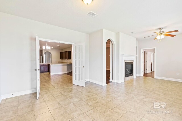 view of patio / terrace with ceiling fan