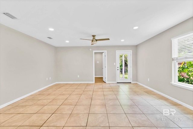 15030 Marem Dr, Foley, AL 36535 - unfurnished room featuring recessed lighting and ceiling fan