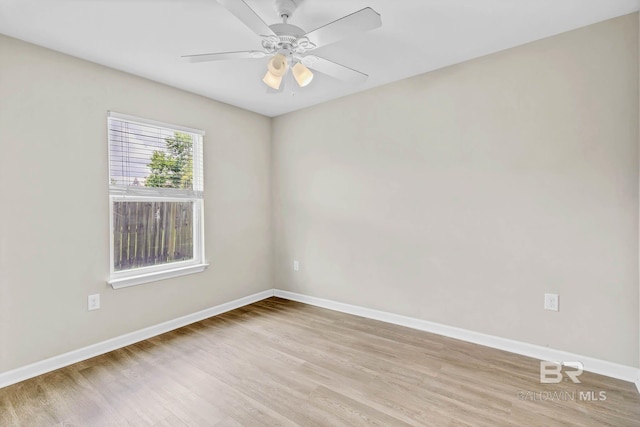15030 Marem Dr, Foley, AL 36535 - empty room with light wood finished floors and ceiling fan