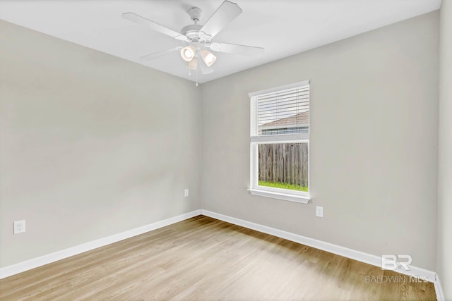 15030 Marem Dr, Foley, AL 36535 - unfurnished room with wood finished floors and ceiling fan