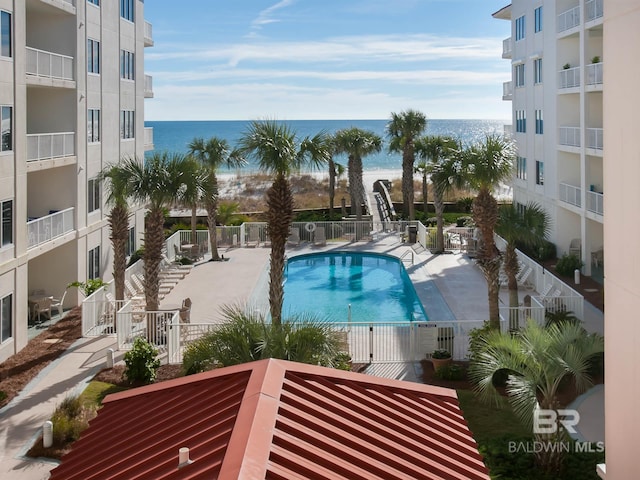 22984 Perdido Beach Blvd Unit A23, Orange Beach, AL 36561 - community pool with a water view, a gate, and a patio