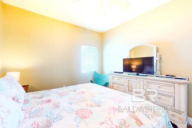 bedroom with ceiling fan