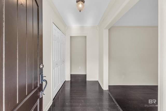 566 Stuart St, Daphne, AL 36526 - entryway with wood finished floors and crown molding