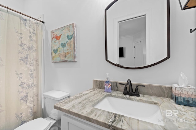 3250 Riviere Du Chien Rd, Mobile, AL 36693 - full bath featuring vanity, toilet, and curtained shower