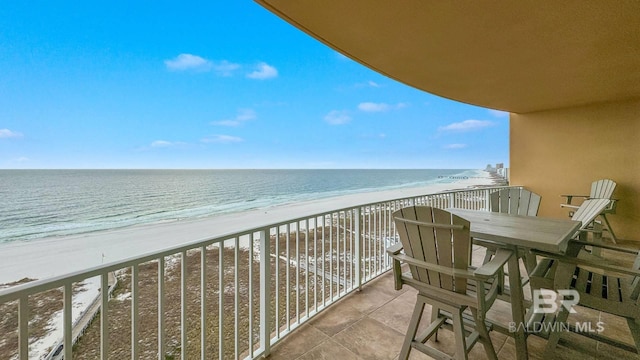 26688 Perdido Beach Blvd Unit 1203, Orange Beach, AL 36561 - balcony with view of water and beach