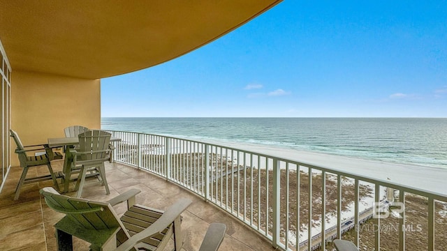 26688 Perdido Beach Blvd Unit 1203, Orange Beach, AL 36561 - balcony with view of water and beach