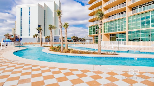 26688 Perdido Beach Blvd Unit 1203, Orange Beach, AL 36561 - community pool featuring a patio area