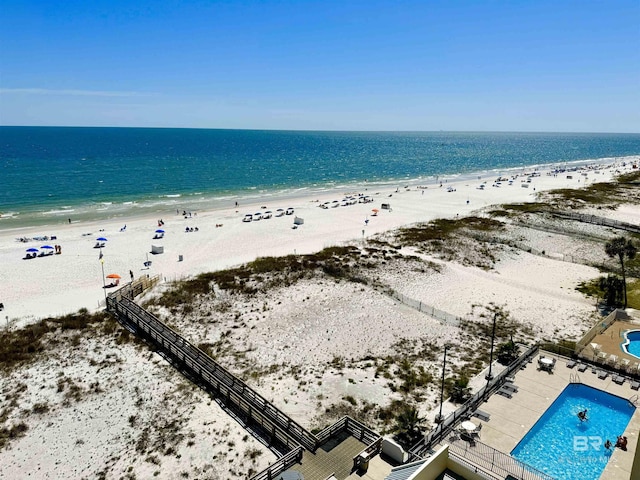 water view featuring a view of the beach