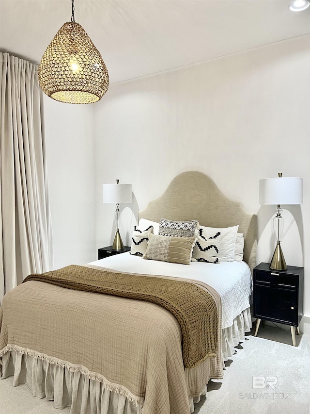 bedroom featuring carpet floors