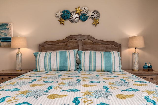 bedroom featuring hardwood / wood-style flooring