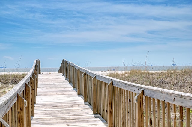 view of property's community featuring a water view