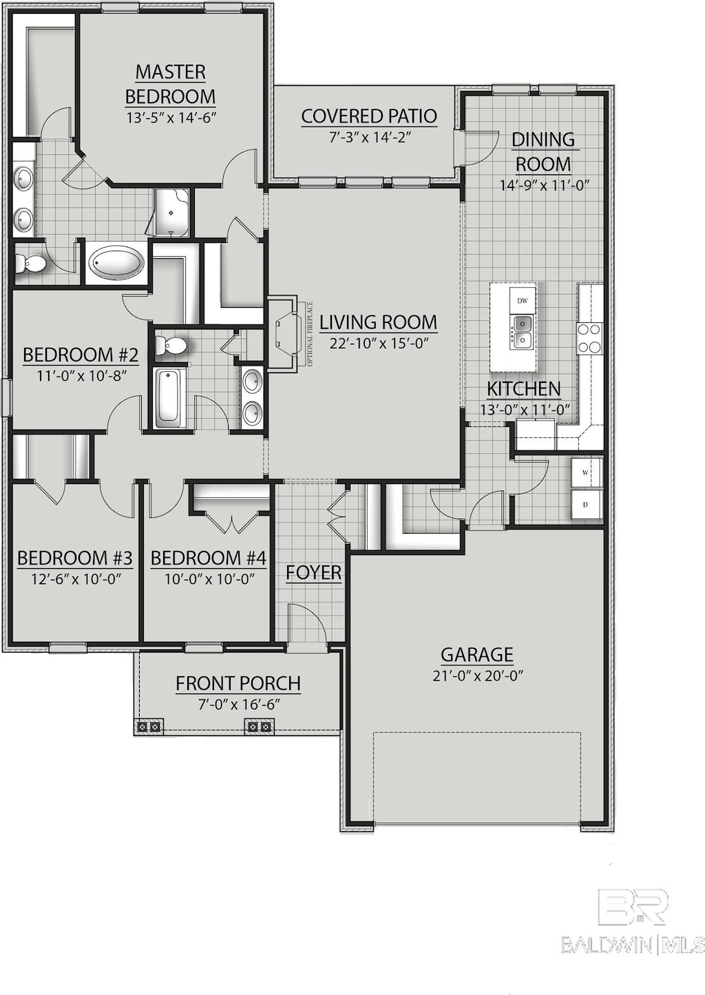 12661 Wagner Ave, Spanish Fort, AL 36527 - floor plan / room layout