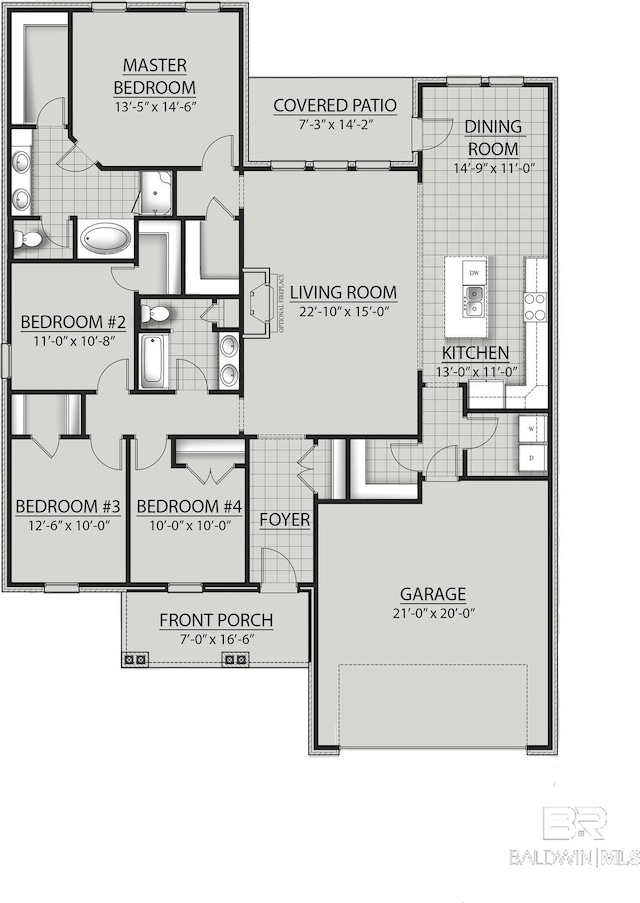 12661 Wagner Ave, Spanish Fort, AL 36527 - floor plan / room layout