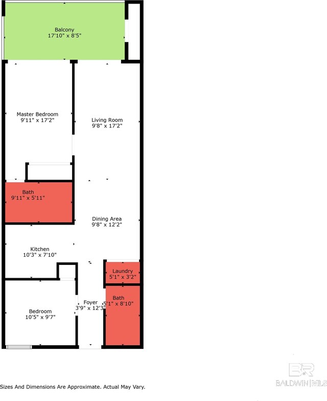 24132 Perdido Beach Blvd Unit 1063, Orange Beach, AL 36561 - floor plan