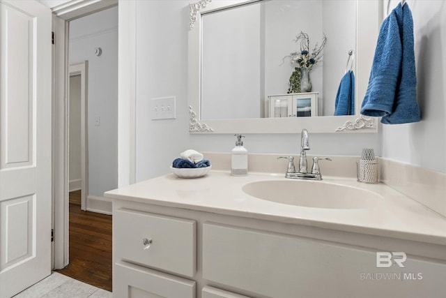 bathroom with vanity