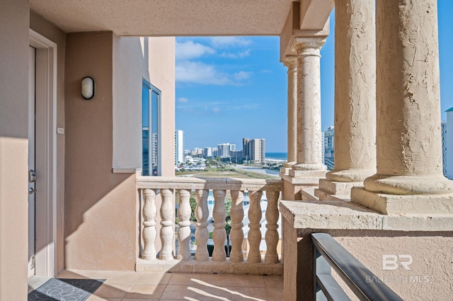 view of balcony