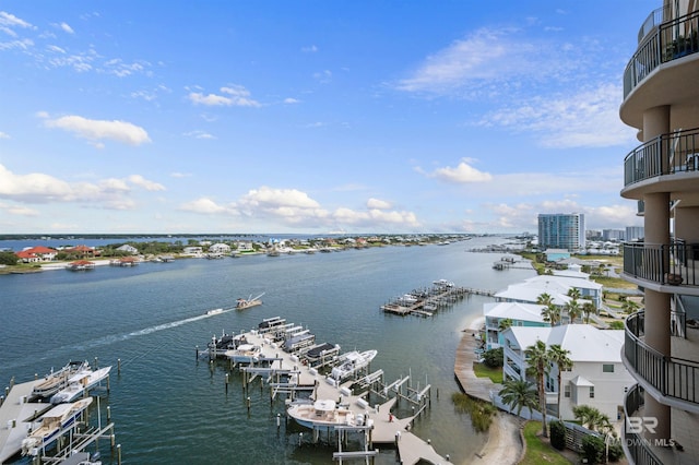 29235 Perdido Beach Blvd Unit 703, Orange Beach, AL 36561 - water view featuring a marina
