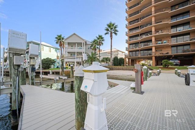 29235 Perdido Beach Blvd Unit 703, Orange Beach, AL 36561 - dock with boat lift and a water view