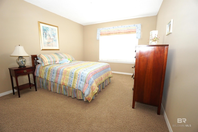 bedroom featuring carpet flooring