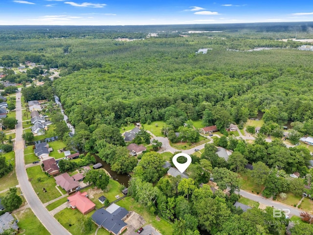 224 Cache Cir, Chickasaw, AL 36611 - view of property location featuring a heavily wooded area and nearby suburban area