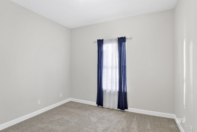 spare room with carpet flooring