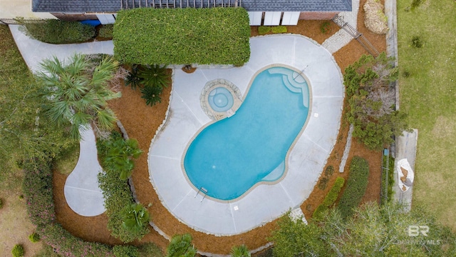 birds eye view of property