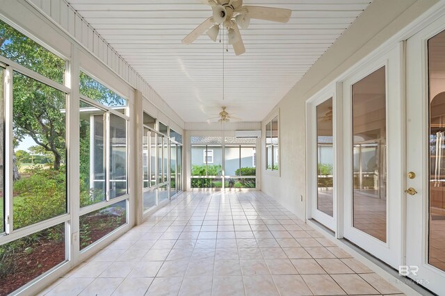 36 Lagoon Dr, Gulf Shores, AL 36542 - unfurnished sunroom with a ceiling fan